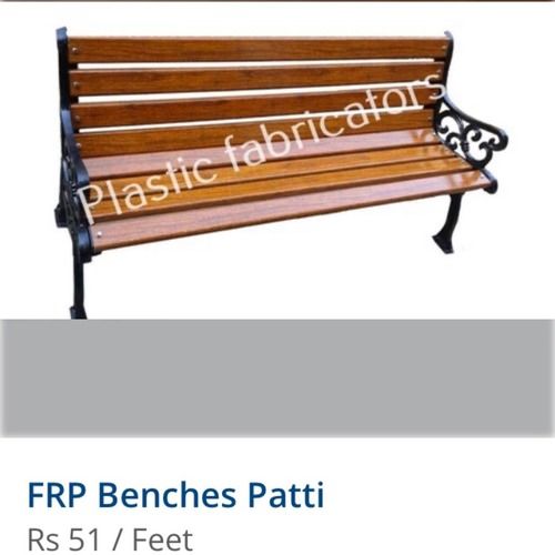 Plain Frp Wooden Bench Patti