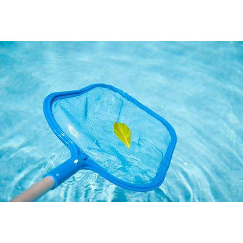 Blue And White Swimming Pool Leaf Skimmer Fine Mesh Shallow Cleaning Net