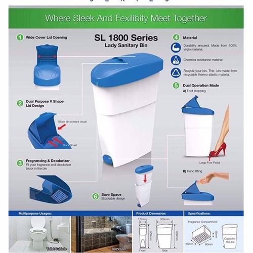 Pvc Lady Sanitary Famine Hygiene Bin