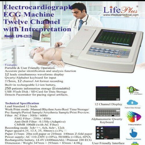 Automatic Lpm 12 Channel Ecg Machine