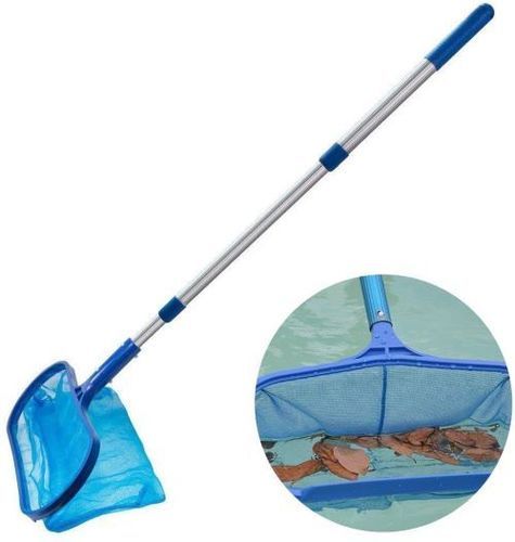 Blue And White Swimming Pool Leaf Skimmer Fine Mesh Shallow Cleaning Net