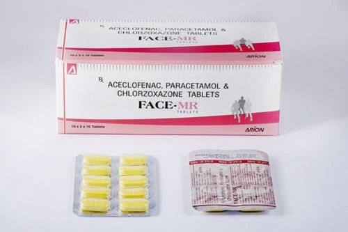 Aceclofenac Chlorzoxazone Paracetamol Pain Reliever Tablets Age Group: Adult