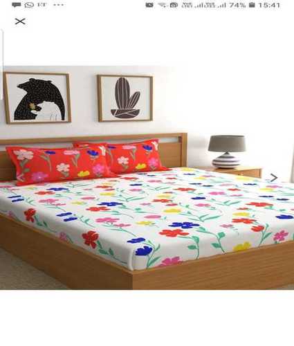 White Designer Cotton Bed Sheets