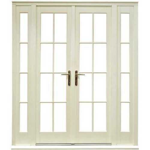 White Galvanized Iron French Door