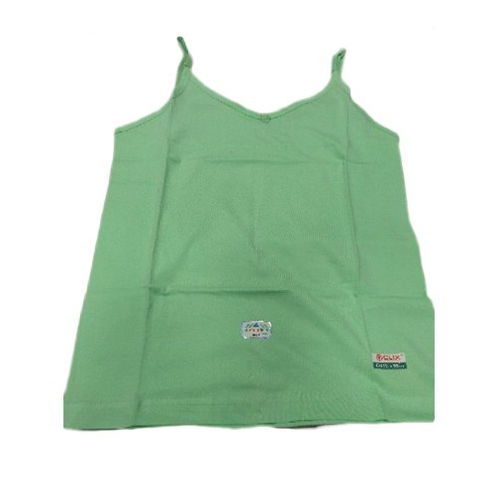 Cotton Ladies Plain Green Spaghetti