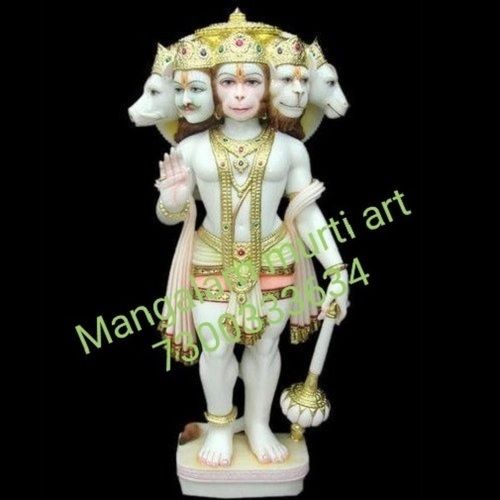 Durable Panchmukhi Hanuman Marble Statue