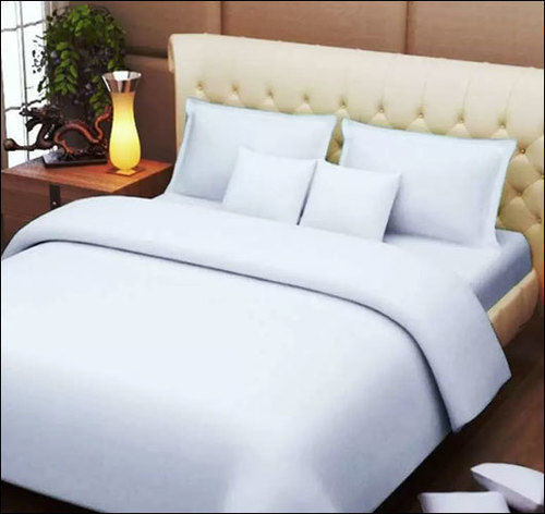 Plain White Hotel Bed Sheet Set