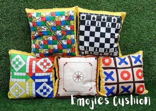 Multicolor Square Shape Decorative Pillow