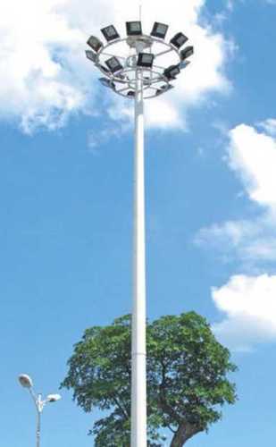 White Galvanized Iron Lighting Pole