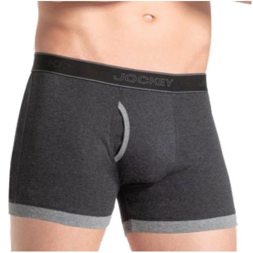 Plain Jockey Mens Black Mel. Elance Boxer Brief