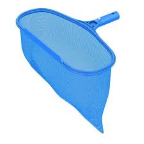 Blue And White Swimming Pool Leaf Skimmer Fine Mesh Shallow Cleaning Net