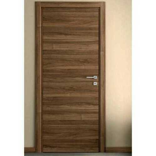 High Strength Flush Door - Wooden 40 mm Thickness Brown Color | Trendy Design Custom Size Hinged Open Style