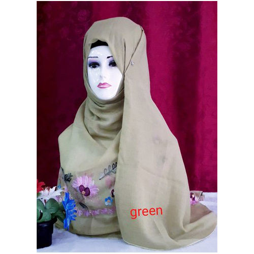 Ladies Plain Green Stole