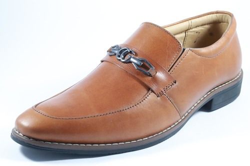 Tan Men'S Shoes With 6 Months Warranty