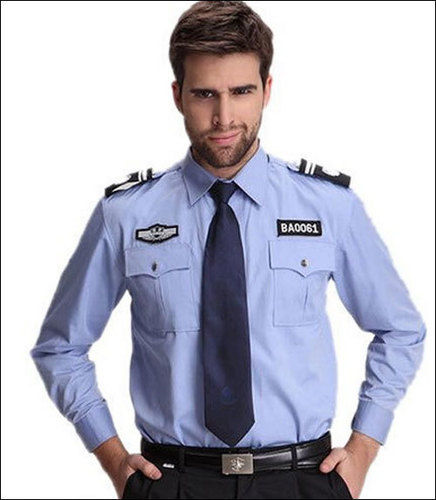 Blue Security Guard Comfortable Uniforms