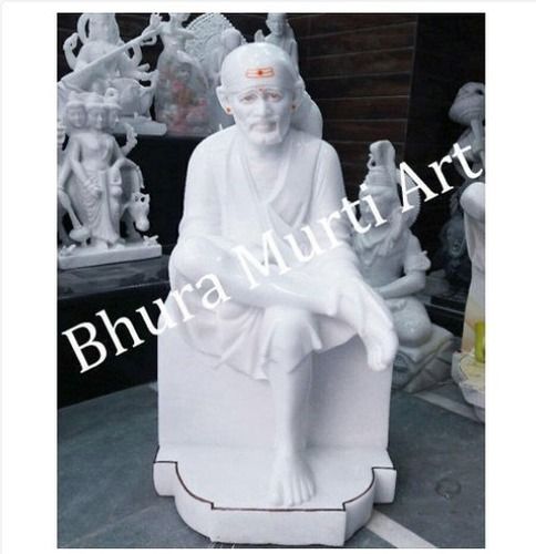 White Marble Sai Baba Statue