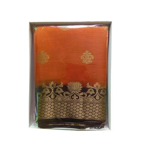 Red Ladies Printed Silk Sarees