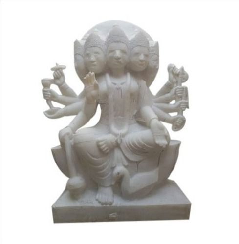 Punchmukhi Gayatri Mata Marble Statue