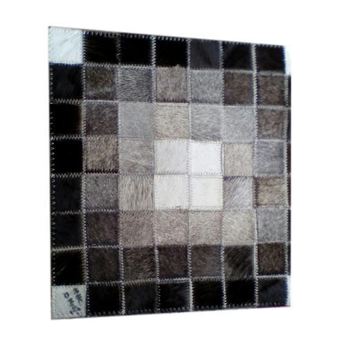 Square Shape Artificial Leather Carpet