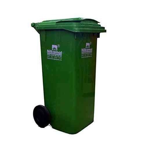 120 Liter Dry And Wet Waste Fiber Wheeled Dustbin