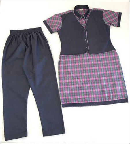 Denim Salwar Kameez School Uniform Age Group: 8 To 18 Years