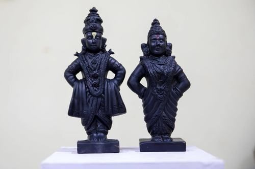 Coated Handcrafted Lord Vitthal Rakhumai God