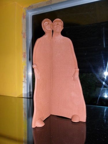 Venuz Conical Couple Terracotta Artifact Delights Your Home Decor