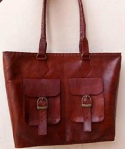 Various Colors Are Available Handmade Leather Shoulder Tote Bag