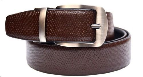 Various Colors Are Available Reversible Snake Italian Leather Belt