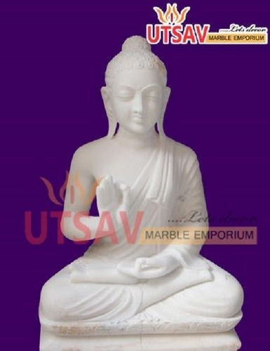 White Marble Buddha Statue