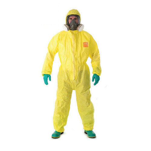 Polyester Yellow Protective Coverall Clothing