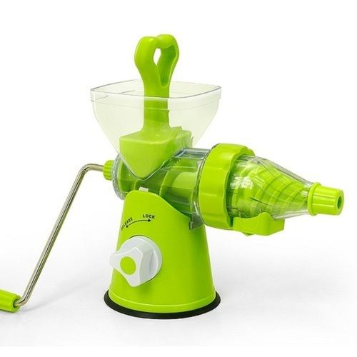 Green Plastic Hand Fruit Juicer