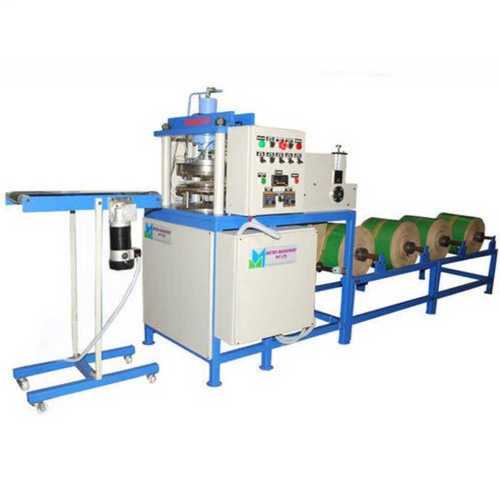 Blue Automatic Paper Plate Making Machine