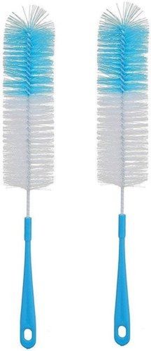 Soft Bristles Blue White Bottle Cleaning Plastic Brush