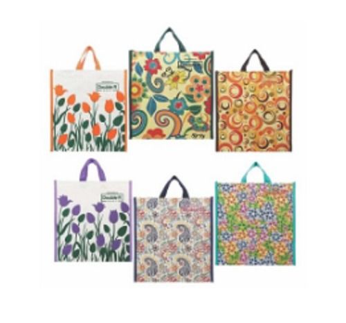 Multicolour Cotton Shopping Bag Size: Free