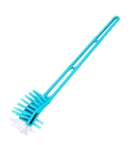 Blue Plastic Double Hockey Type Toilet Cleaning Brush