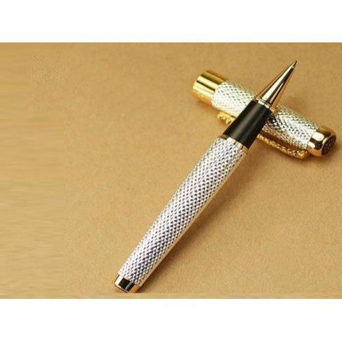 Silver Roller Metal Pen Blue