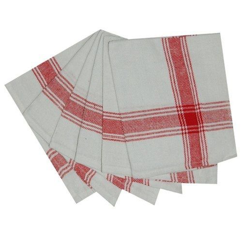 Red+White Washable Glass Cleaning Cotton Cloth