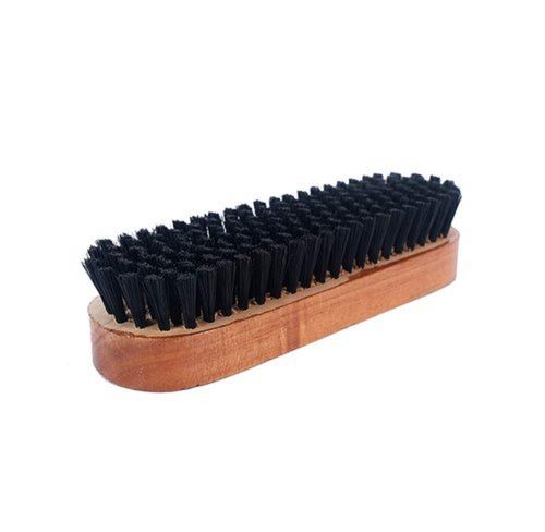 Brown Wooden Formal Shoe Polishing Brush