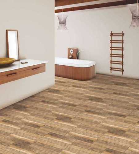 Brown Vitrified Tiles - Custom Size, Acid Resistant, Heat Resistant, Full Body Finish, Available in Various Colors for Interior Flooring