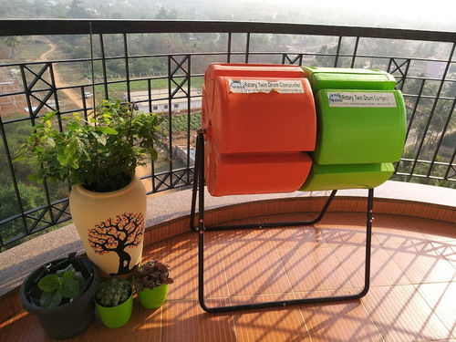 Plastic Organic Waste Rotary Drum Composter