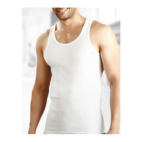 White Zooey Mens Sleeveless Vest