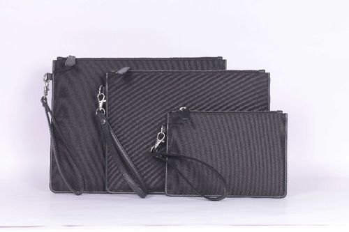Black Canvas Sleeves For Mobiles And Tab