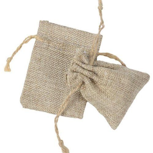 Multicolor Natural Jute Pouch Bag