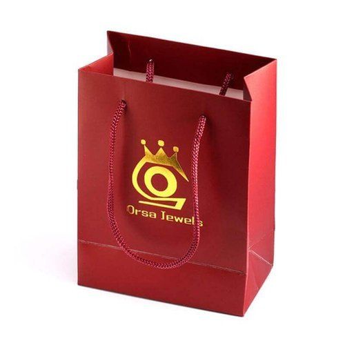 Paper Printed Carry Bags - Digital Embossed Foil & UV Finish | Open Design, Loop Handle, Shopping Versatility