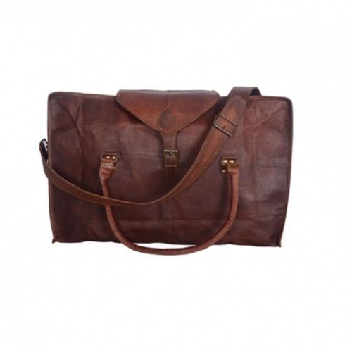 Plain Leather Travelling Bag