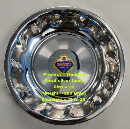 Silver Stainless Steel Wedding Parat