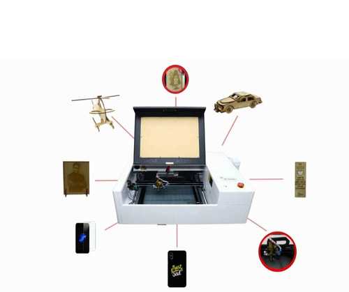 50W CO2 Laser Cutting Machine With Bluetooth