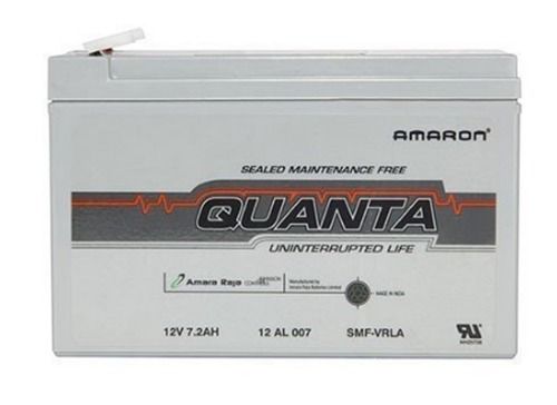 Lead Acid Battery 7.2Ah Smf Amaron Quanta Battery Nominal Voltage: 12 Volt (V)