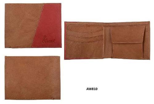 Various Colors Are Available Wrinkle Free Brown Leather Wallets